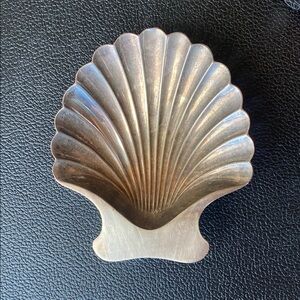 Silver Shell-Shaped Dish vintage sterling silver